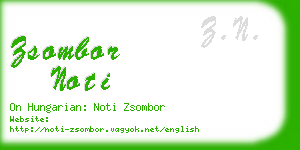 zsombor noti business card